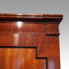 Regency mahogany linen press cornice