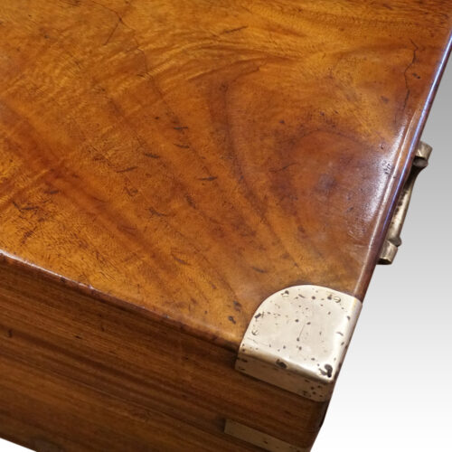 Victorian Camphorwood trunk brass corner
