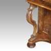 Victorian burr walnut Harlequin pop-up Davenport desk cabriole leg