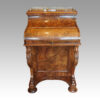 Victorian burr walnut Harlequin pop-up Davenport desk front view