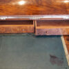 Victorian burr walnut Harlequin pop-up Davenport desk interior drawers open