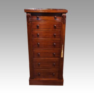 Victorian mahogany Wellington chest