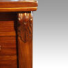 Victorian mahogany Wellington chest carving
