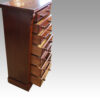 Victorian mahogany Wellington chest drawers