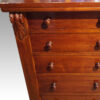 Victorian mahogany Wellington chest knobs
