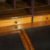 Victorian mahogany cylinder desk interior drawers