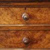 Victorian walnut linen press handles