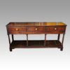 Antique oak 3 drawer dresser base