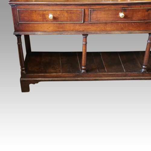 Antique oak 3 drawer dresser base drawer