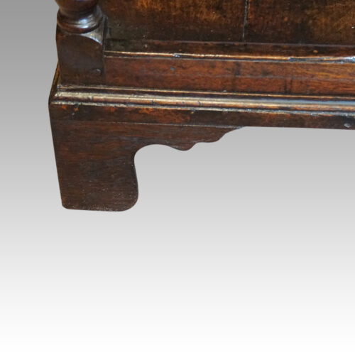 Antique oak 3 drawer dresser base foot
