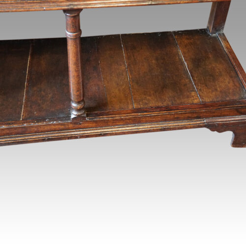 Antique oak 3 drawer dresser base pot board