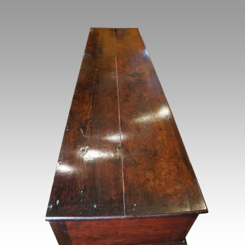 Antique oak 3 drawer dresser base top