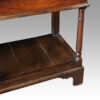 Antique oak 3 drawer dresser base turned leg