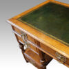 Art Nouveau oak desk angle