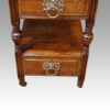 Art Nouveau oak desk drawer detail