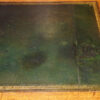 Art Nouveau oak desk leather