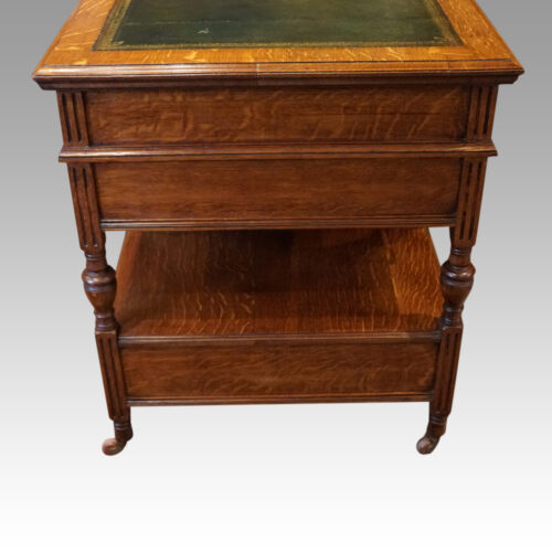 Art Nouveau oak desk side