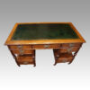 Art Nouveau oak desk top