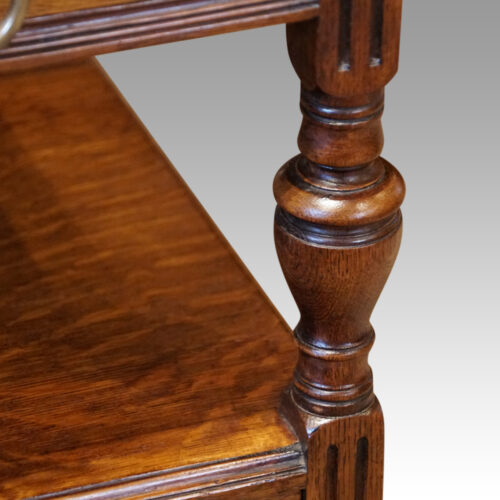 Art Nouveau oak desk turning