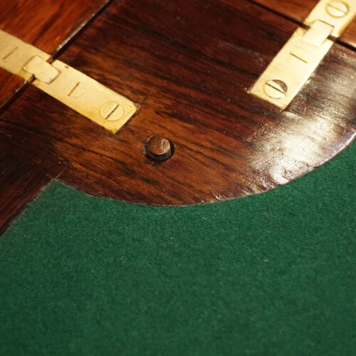 Edwardian inlaid rosewood envelope cardtable top release