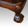 Edwardian mahogany Chippendale style pedestal desk claw and ball