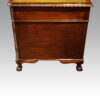 Edwardian mahogany Chippendale style pedestal desk end