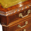 Edwardian mahogany Chippendale style pedestal desk gadroon