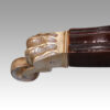 George V mahogany 3 pillar dining table pedestal claw toe