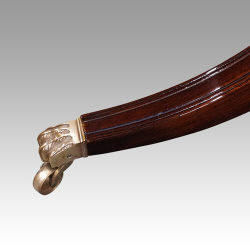 George V mahogany 3 pillar dining table pedestal leg