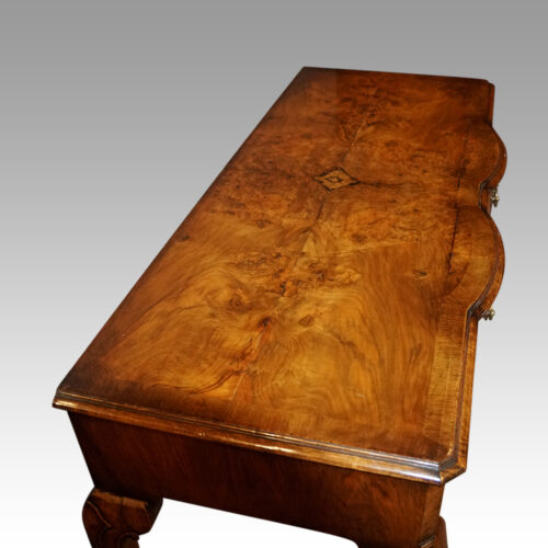 George V walnut side table top