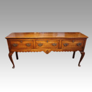 Georgian oak cabriole leg dresser base