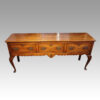 Georgian oak cabriole leg dresser base front