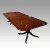 Georgian style mahogany twin pedestal dining table
