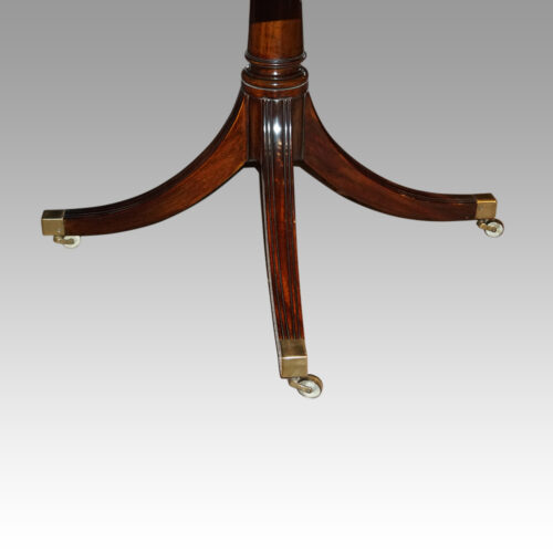 Georgian style mahogany twin pedestal dining table base