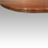 Georgian style mahogany twin pedestal dining table edge