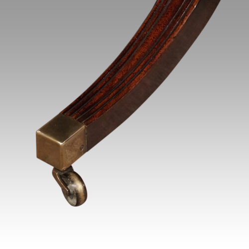 Georgian style mahogany twin pedestal dining table square toe