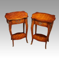 Matched pair of French side tables