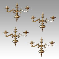 Set of 4 Edwardian wall lights