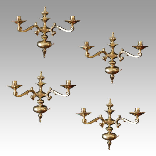 Set of 4 Edwardian wall lights