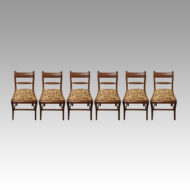 Set of 6 Regency mahogany dining chairs