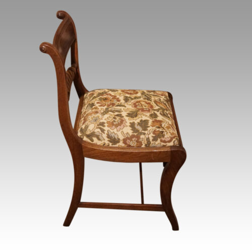 Set of 6 Regency mahogany dining chairs side