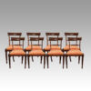 Set of 8 Regency mahogany dining chairs