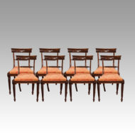 Set of 8 Regency mahogany dining chairs