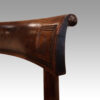 Set of 8 Regency mahogany dining chairs bar detail