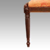 Set of 8 Regency mahogany dining chairs front leg