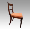 Set of 8 Regency mahogany dining chairs side