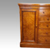 Victorian burr walnut housekeepers cabinet end cupboard