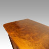 Victorian burr walnut housekeepers cabinet end top
