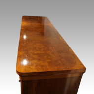 Victorian burr walnut housekeepers cabinet top