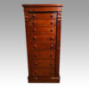 Victorian mahogany quartered Wellington chest